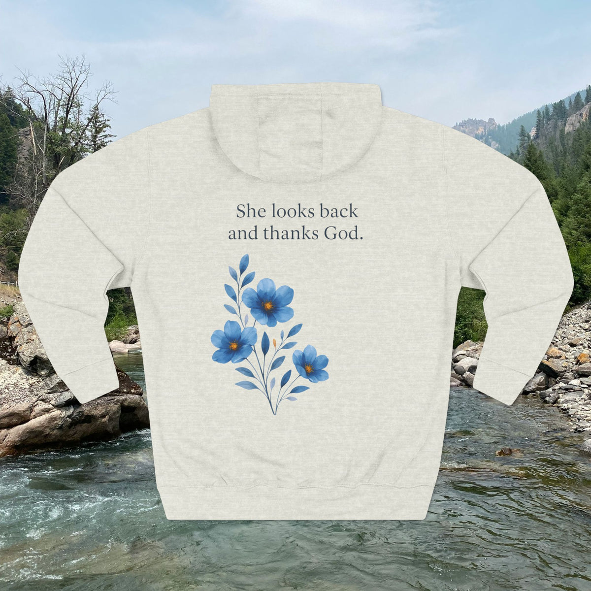 She Looks Back and Thanks God Comfort Pullover - IronFaithCo. - photo 30 of 30