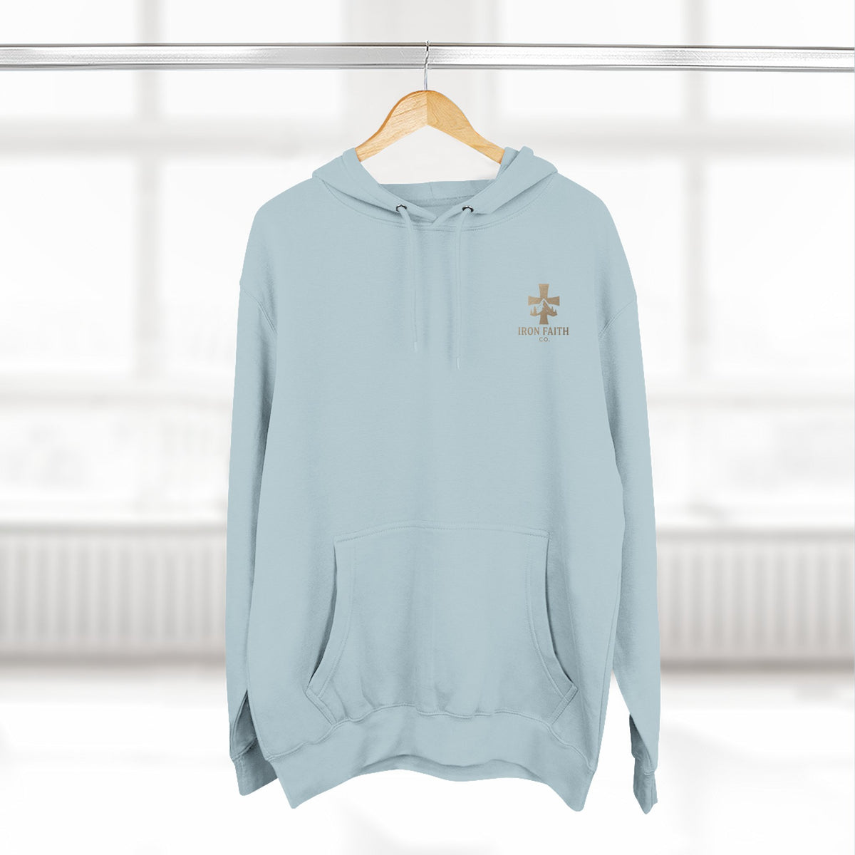 A Woman Who Fears The Lord Is Worthy Of Praise | Proverbs 31:30 | Iron Faith Co. | Fleece Hoodie
