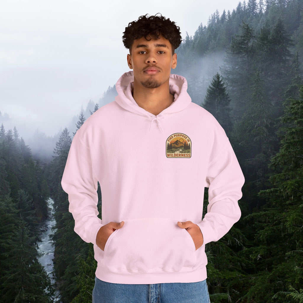 Find purpose in wilderness | Iron Faith Co. | Comfortable Heavy Blend Sweatshirt