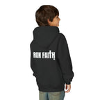 Iron Faith Co. Wordmark Youth Hoodie – Back Print