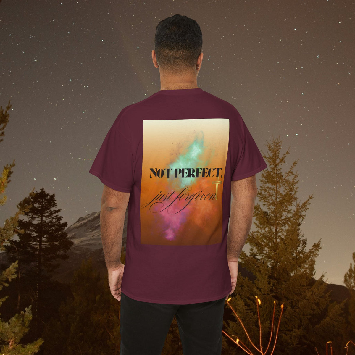 Iron Faith Co. | Not Perfect, Just Forgiven - Unisex Heavy Cotton T-Shirt