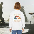Love One Another Youth Crewneck Sweatshirt — Christian Faith Graphic - photo 11 of 30