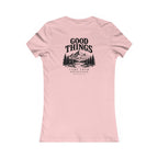 Good Things Come From Obedience Women's Fitted Tee – Back Print