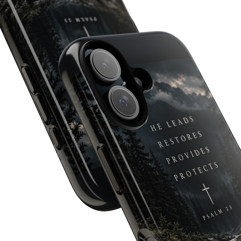 He Leads Psalm 23 Phone Case