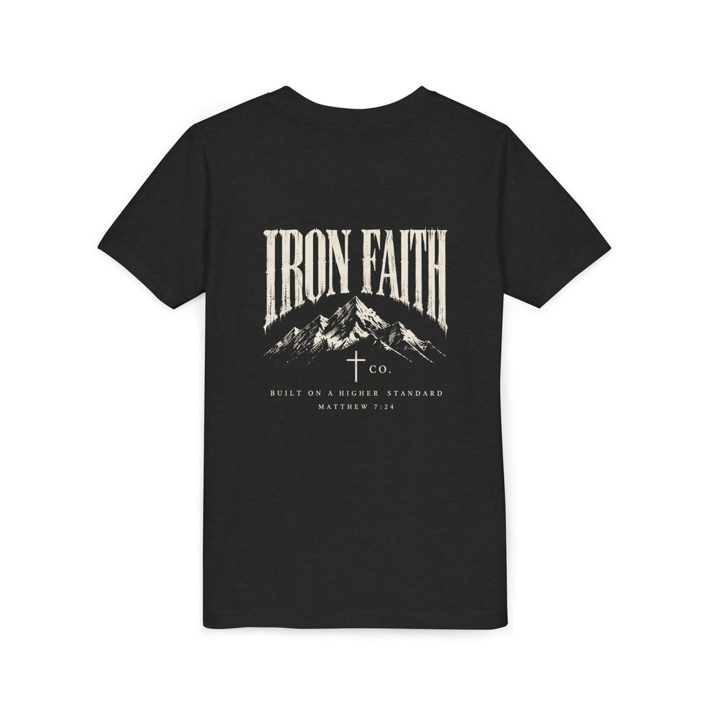 Built on a Higher Standard Youth Tee – Back Print
