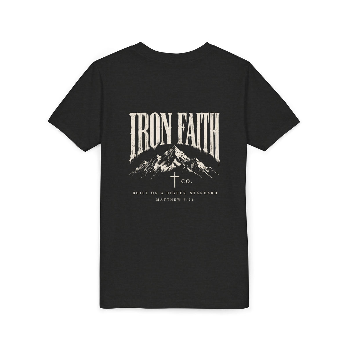 Built on a Higher Standard Youth Tee – Back Print