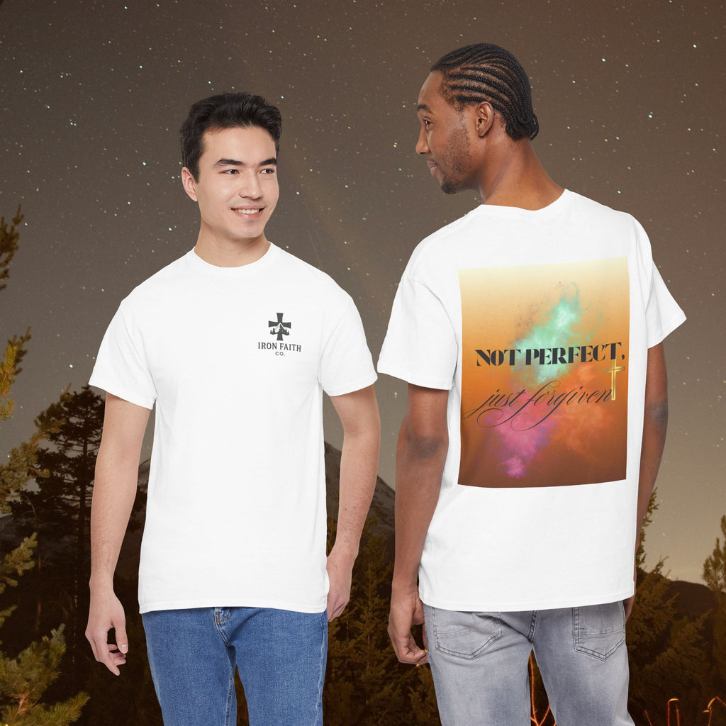 Iron Faith Co. | Not Perfect, Just Forgiven - Unisex Heavy Cotton T-Shirt