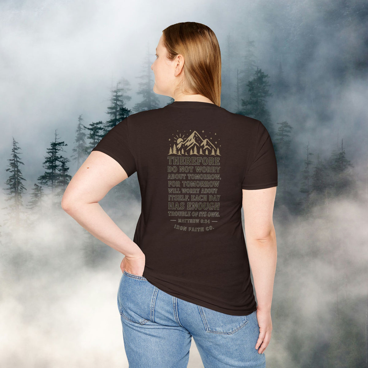 Iron Faith co - Matthew 6:34 T-shirt - photo 1 of 30