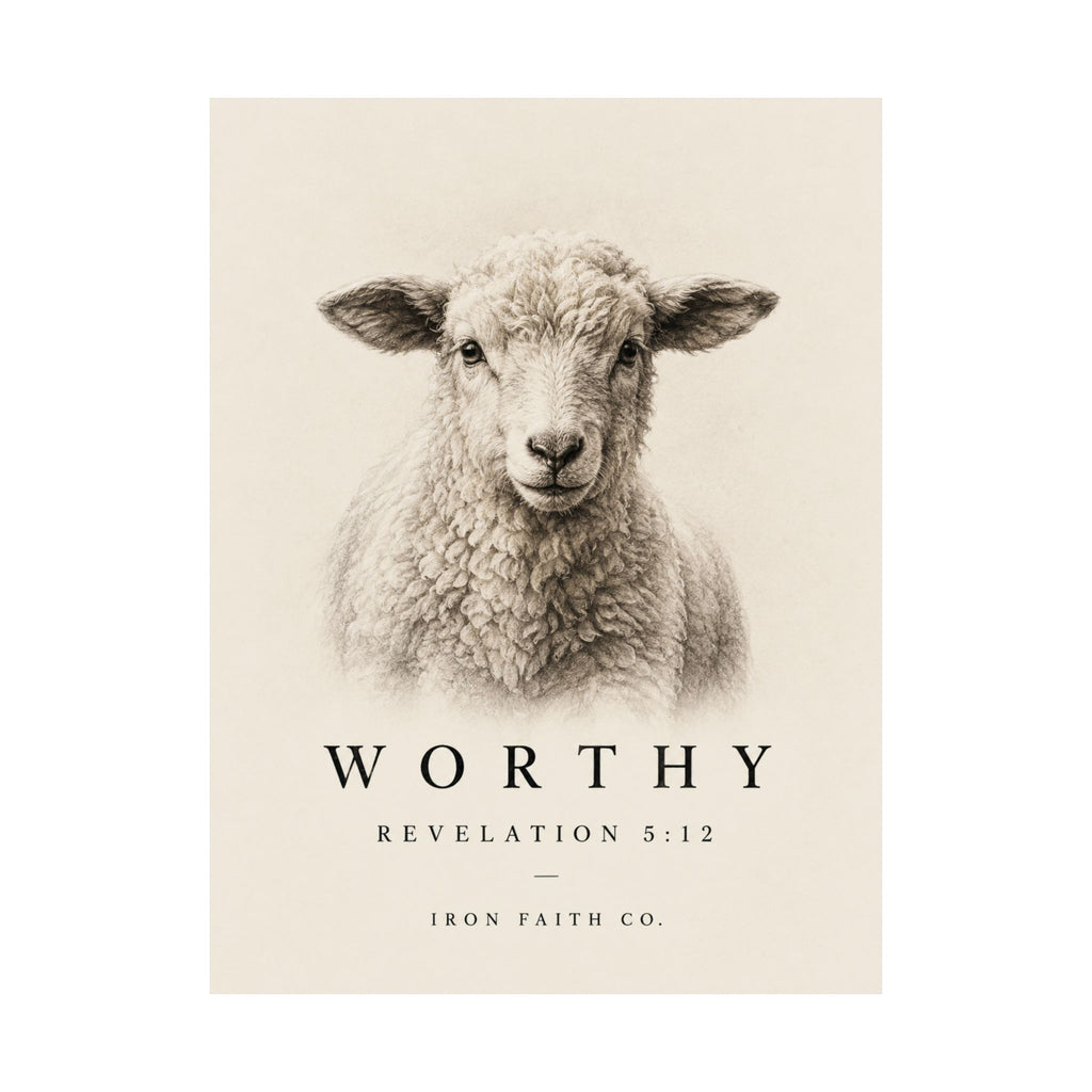 Worthy Revelation 5:12 Poster