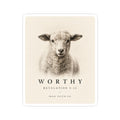 Worthy Revelation 5:12 Sticker