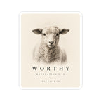 Worthy Revelation 5:12 Sticker