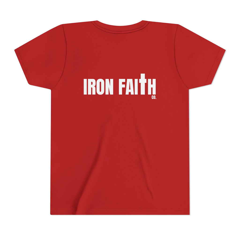 Iron Faith Co. Wordmark Youth Tee – Back Print