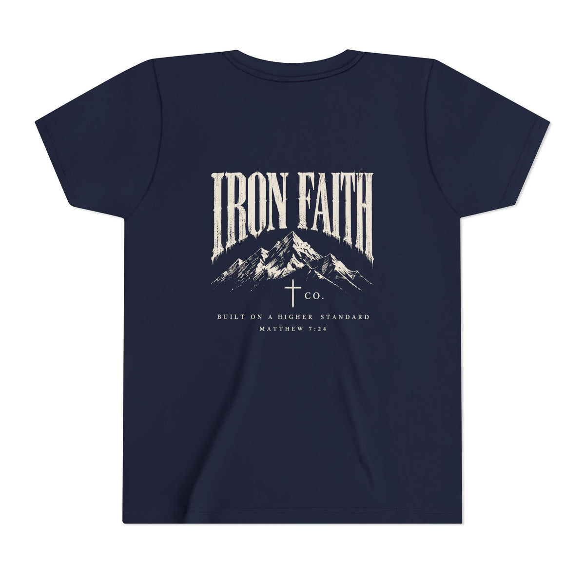 Built on a Higher Standard Youth Tee – Back Print