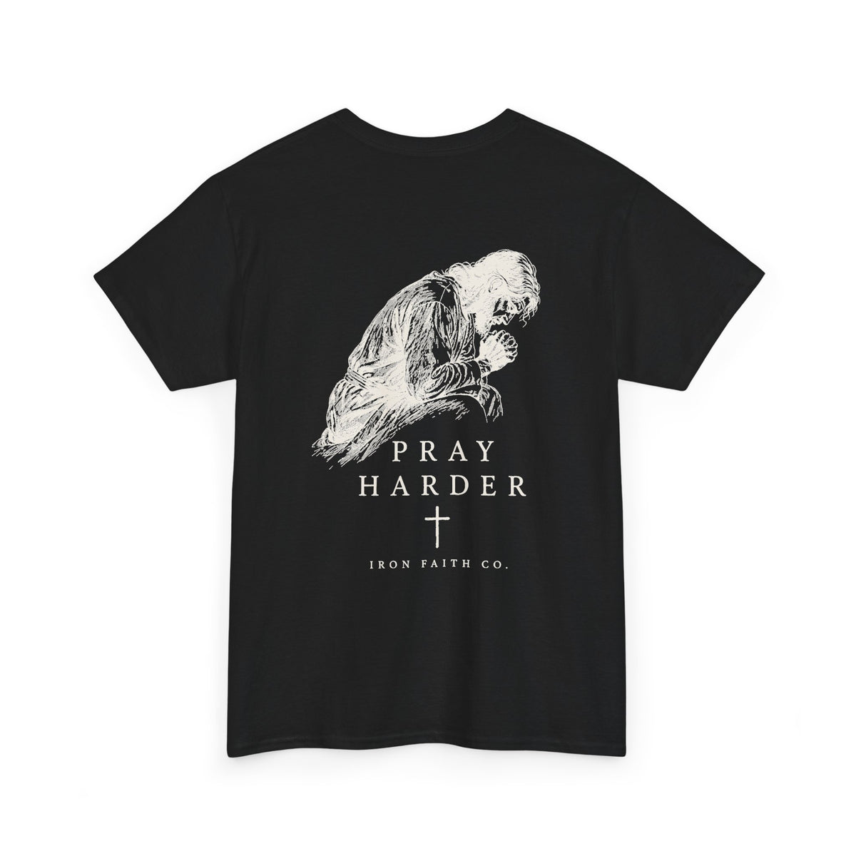 Pray Harder Tee – Back Print