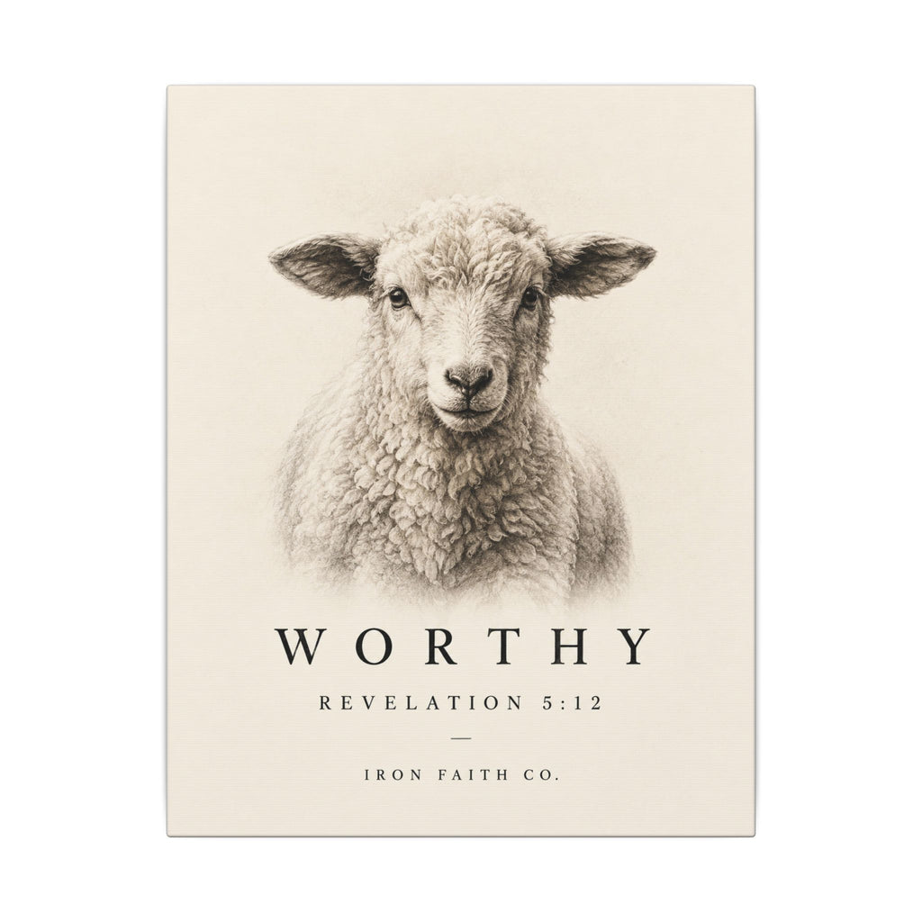 Worthy Revelation 5:12 Canvas Print