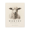 Worthy Revelation 5:12 Canvas Print