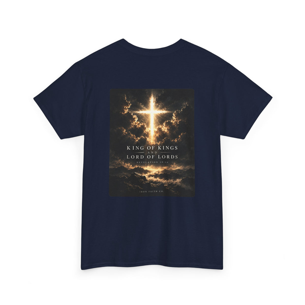 King of Kings Revelation 19:16 Tee – Back Print