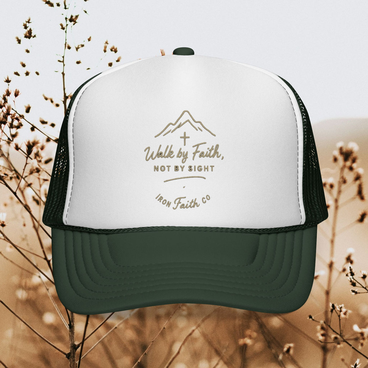 Walk by faith not by sight - Iron Faith Co. Trucker Cap - photo 3 of 12