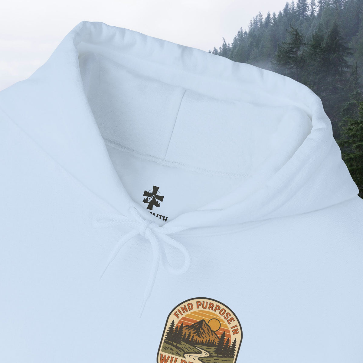 Find purpose in wilderness | Iron Faith Co. | Comfortable Heavy Blend Sweatshirt