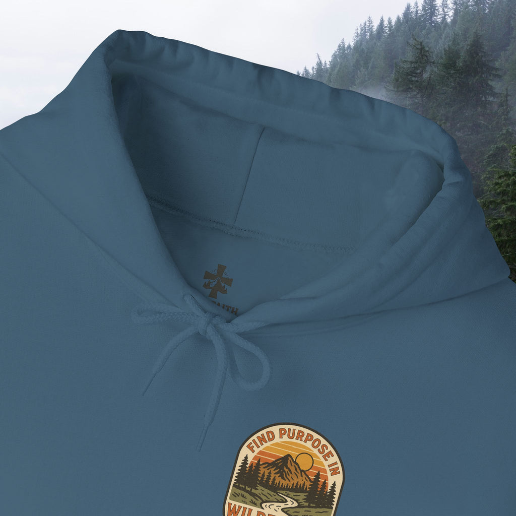 Find purpose in wilderness | Iron Faith Co. | Comfortable Heavy Blend Sweatshirt