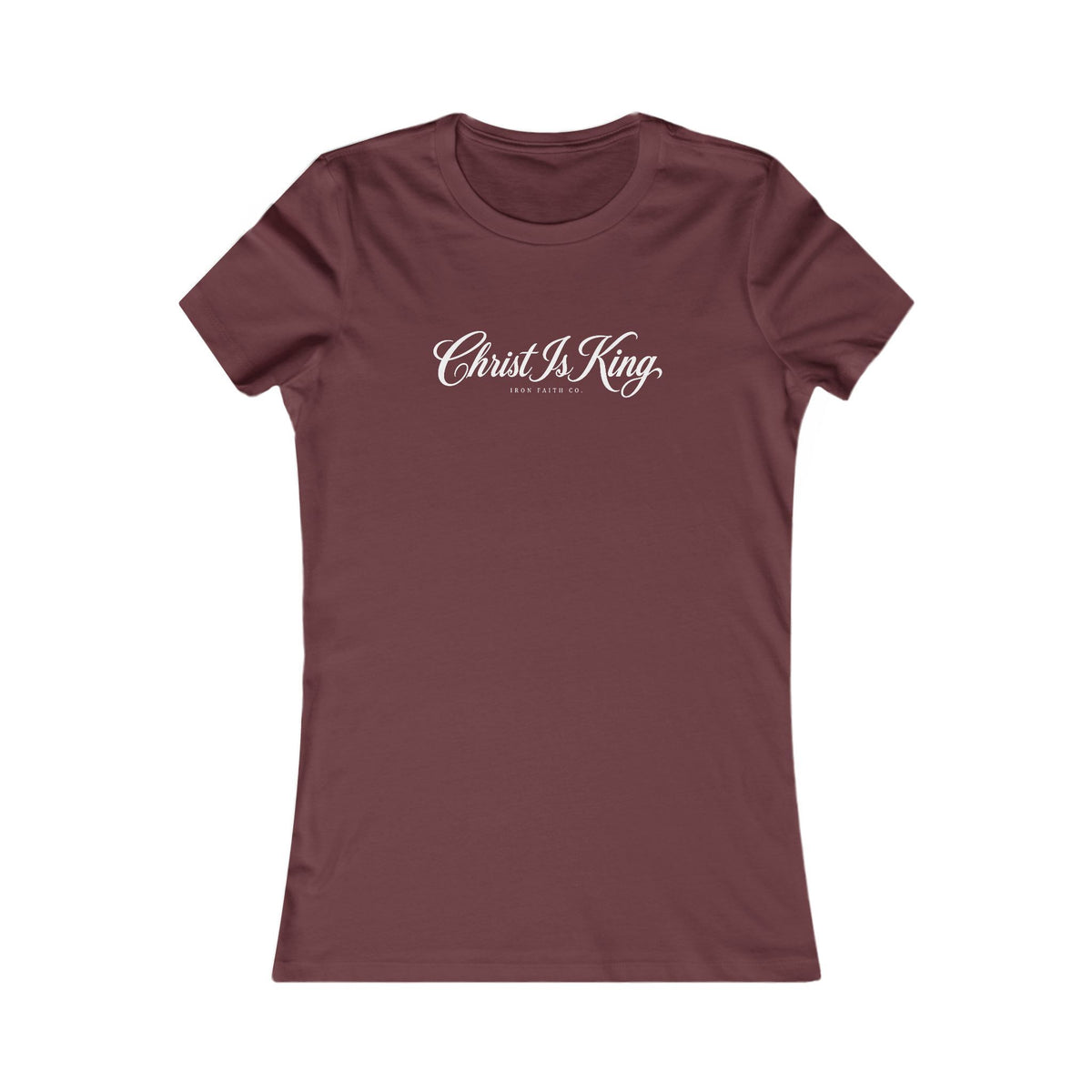 Christ Is King Women's Fitted Tee