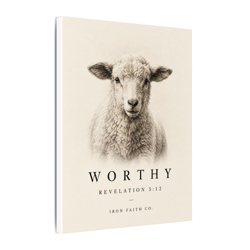 Worthy Revelation 5:12 Canvas Print