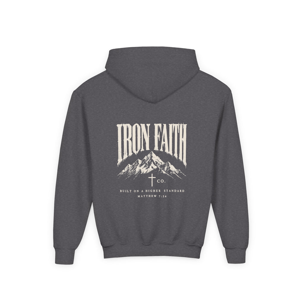 Built on a Higher Standard Youth Hoodie – Back Print