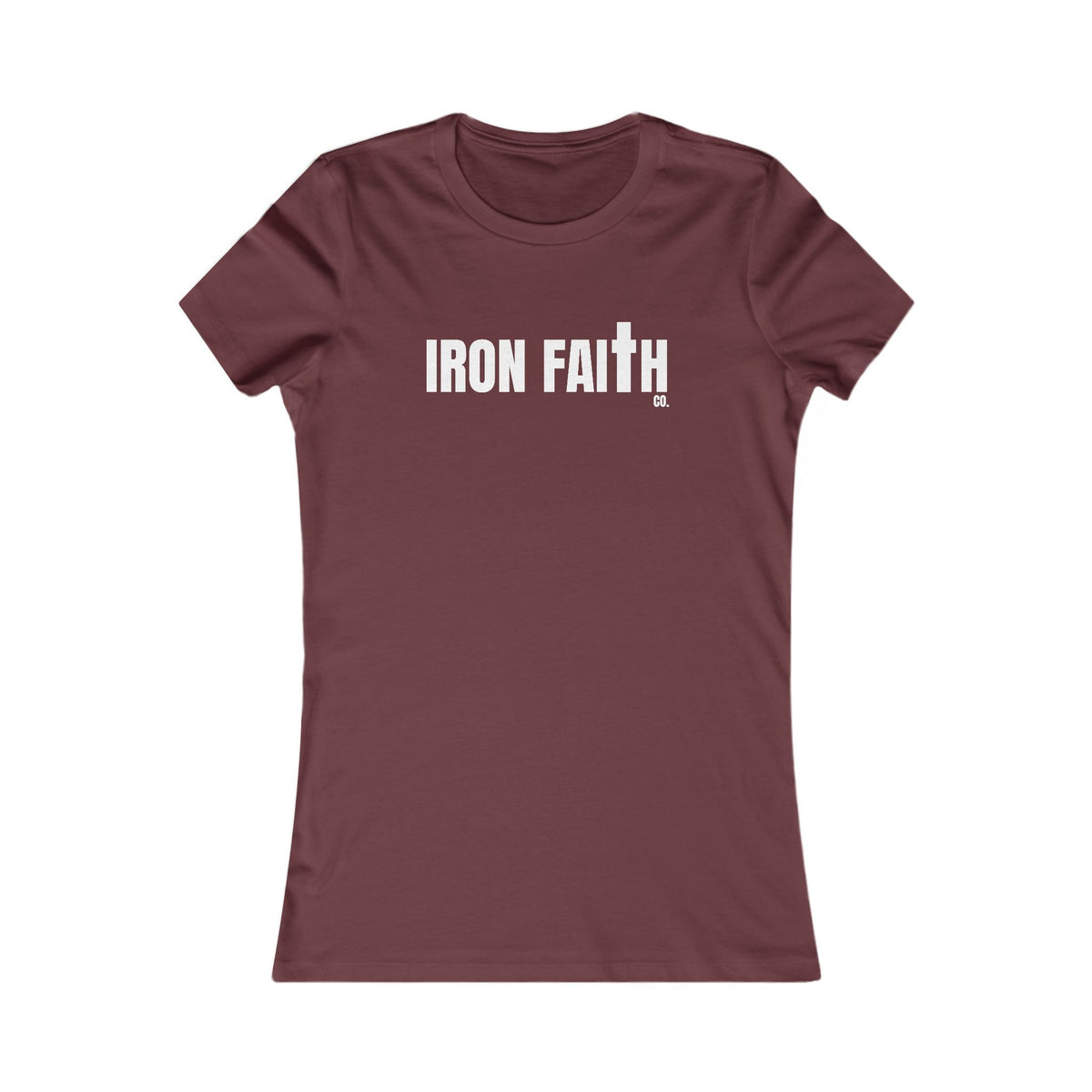 Iron Faith Co. Wordmark Women's Fitted Tee
