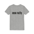 Iron Faith Co. Wordmark Youth Tee – Back Print