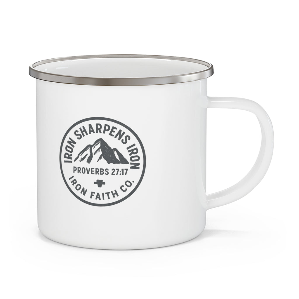 Iron Sharpens Iron Enamel Camp Mug