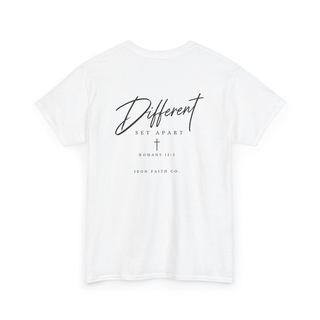 Different Romans 12:2 Tee – Back Print