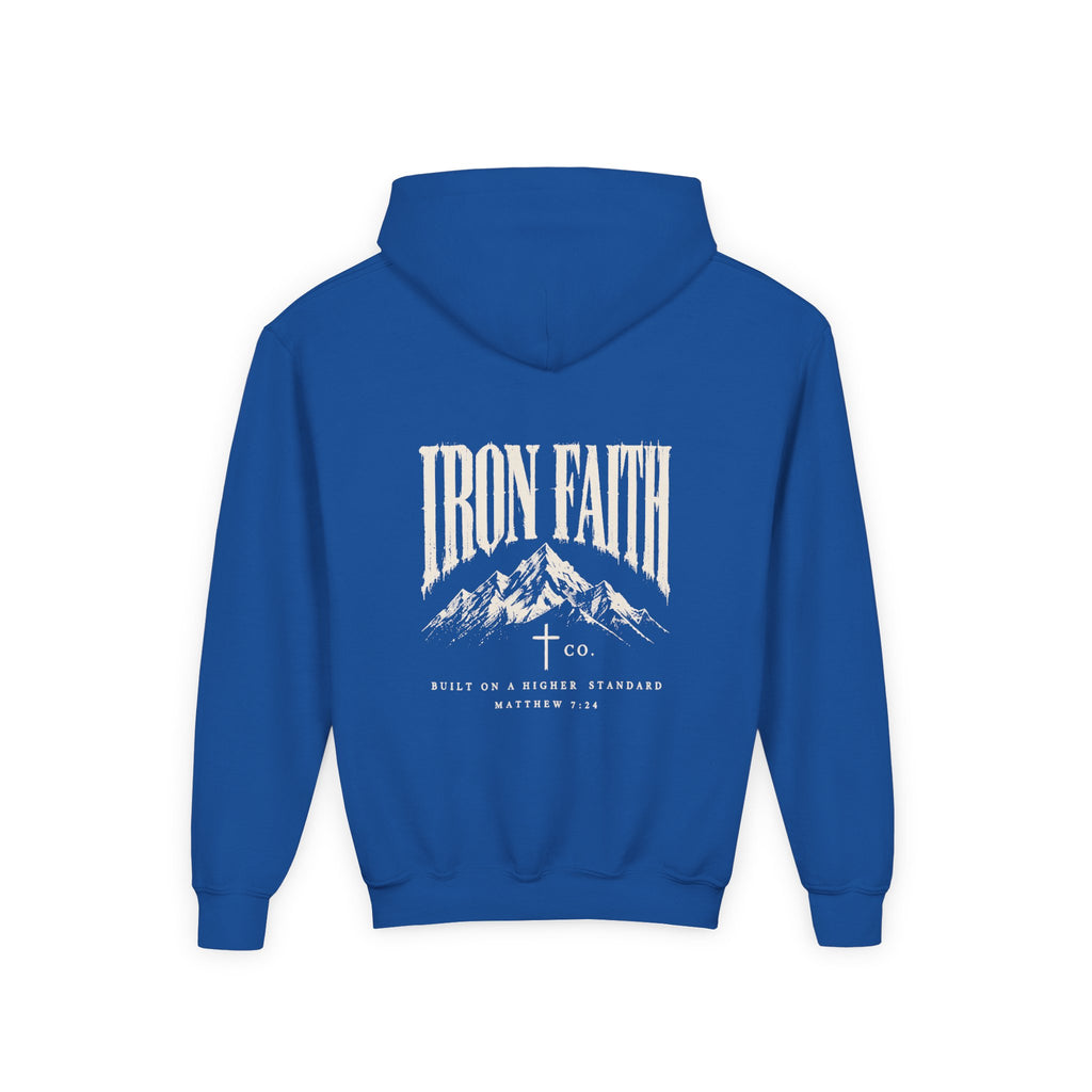 Built on a Higher Standard Youth Hoodie – Back Print