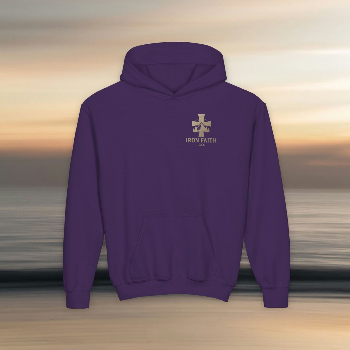 Iron Faith Co. - God's creation - Girls Youth Heavy Blend Hooded Sweatshirt - photo 6 of 30