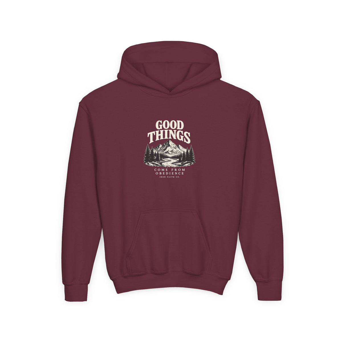 Good Things Come From Obedience Youth Hoodie