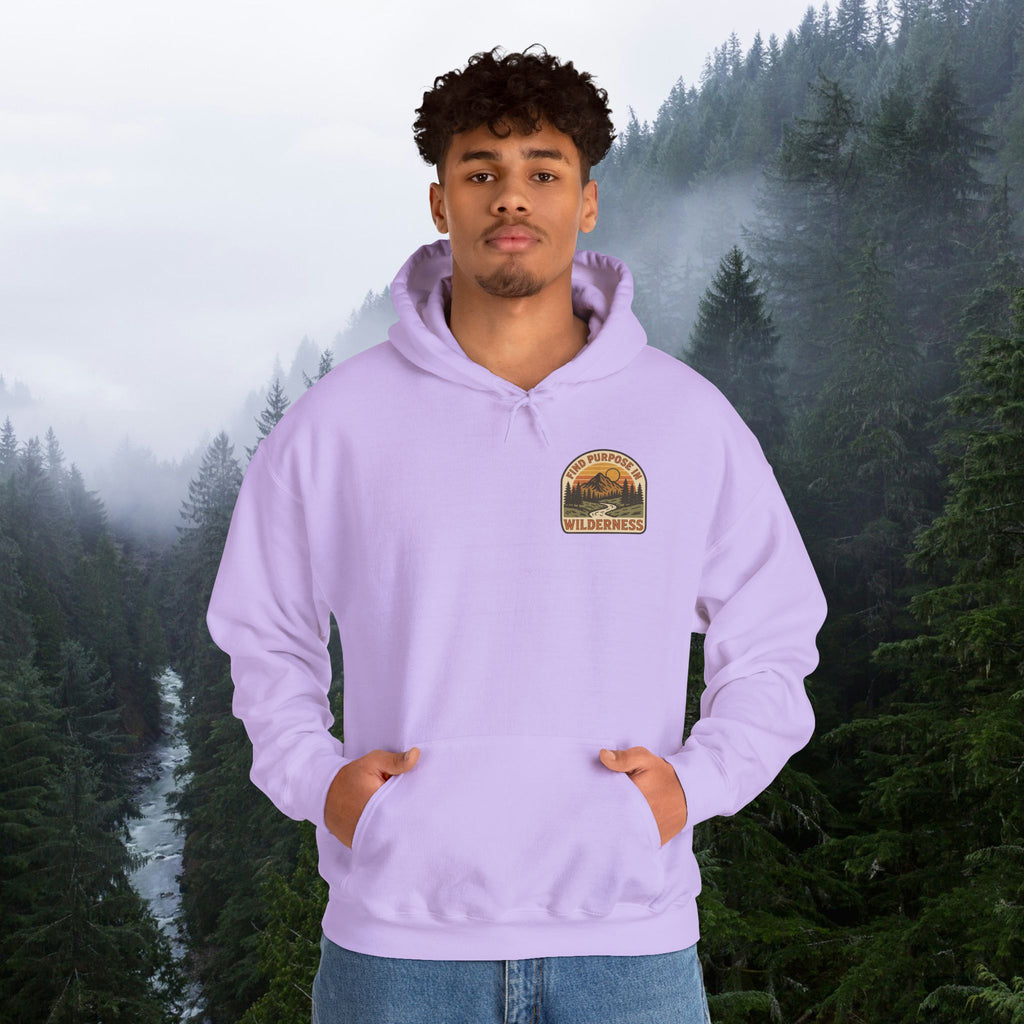 Find purpose in wilderness | Iron Faith Co. | Comfortable Heavy Blend Sweatshirt
