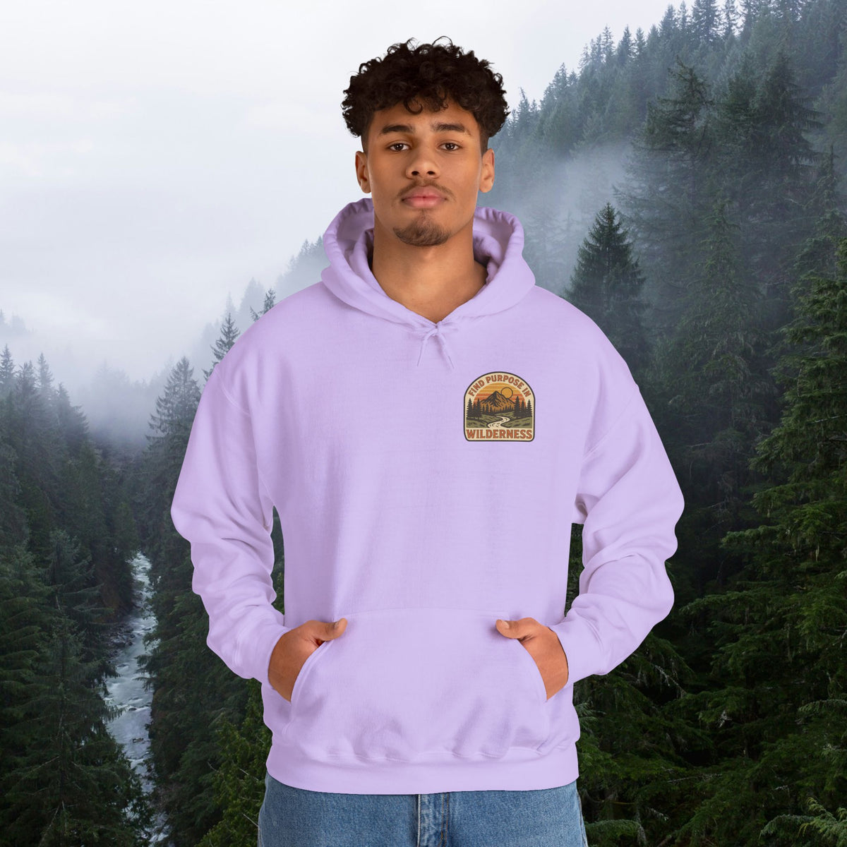 Find purpose in wilderness | Iron Faith Co. | Comfortable Heavy Blend Sweatshirt