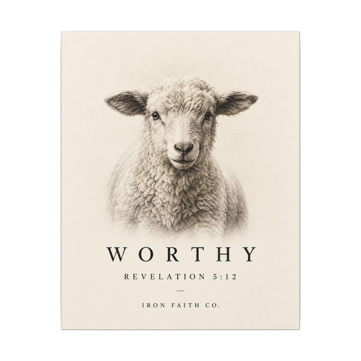 Worthy Revelation 5:12 Canvas Print