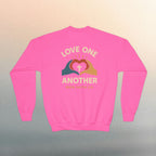 Love One Another Youth Crewneck Sweatshirt — Christian Faith Graphic