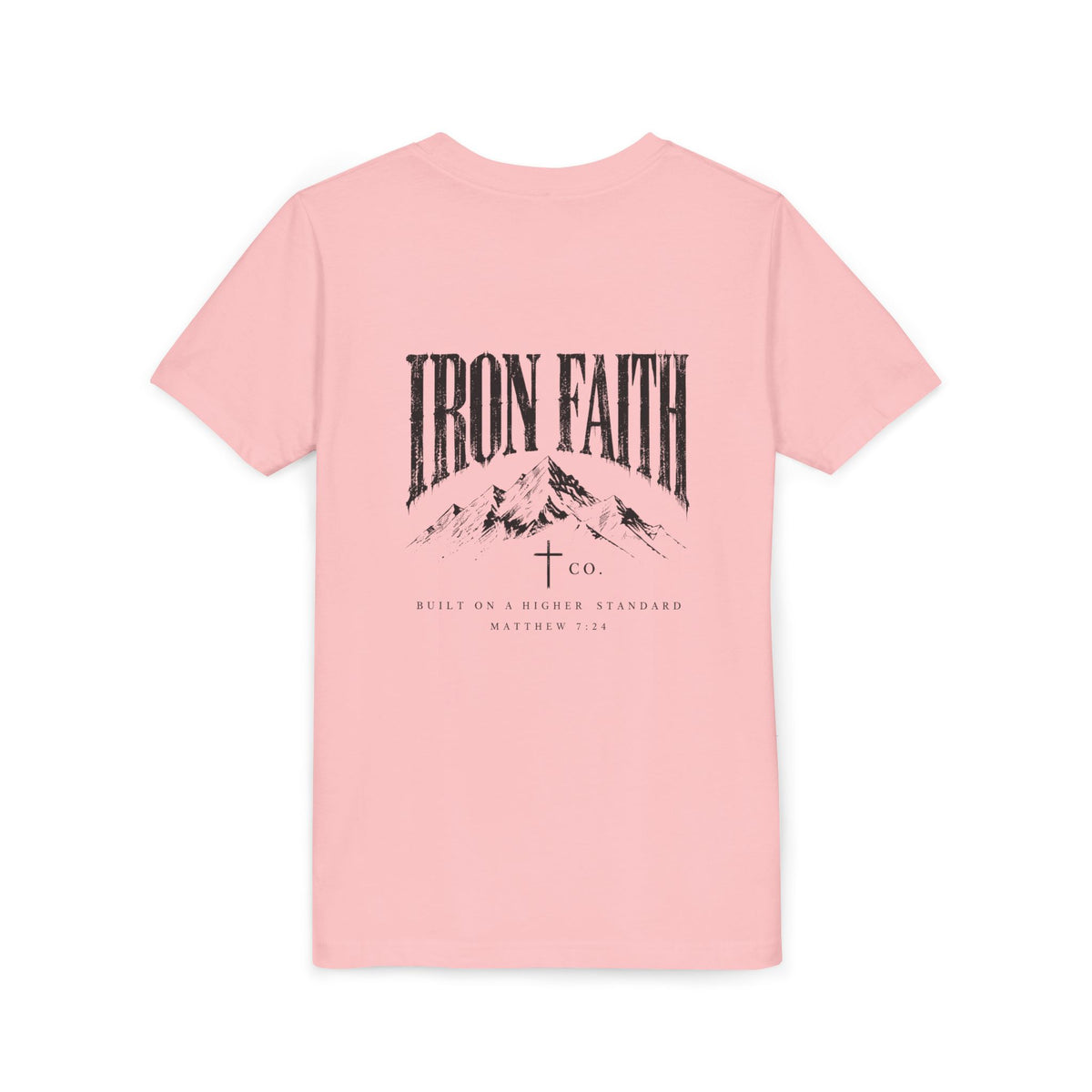 Built on a Higher Standard Youth Tee – Back Print