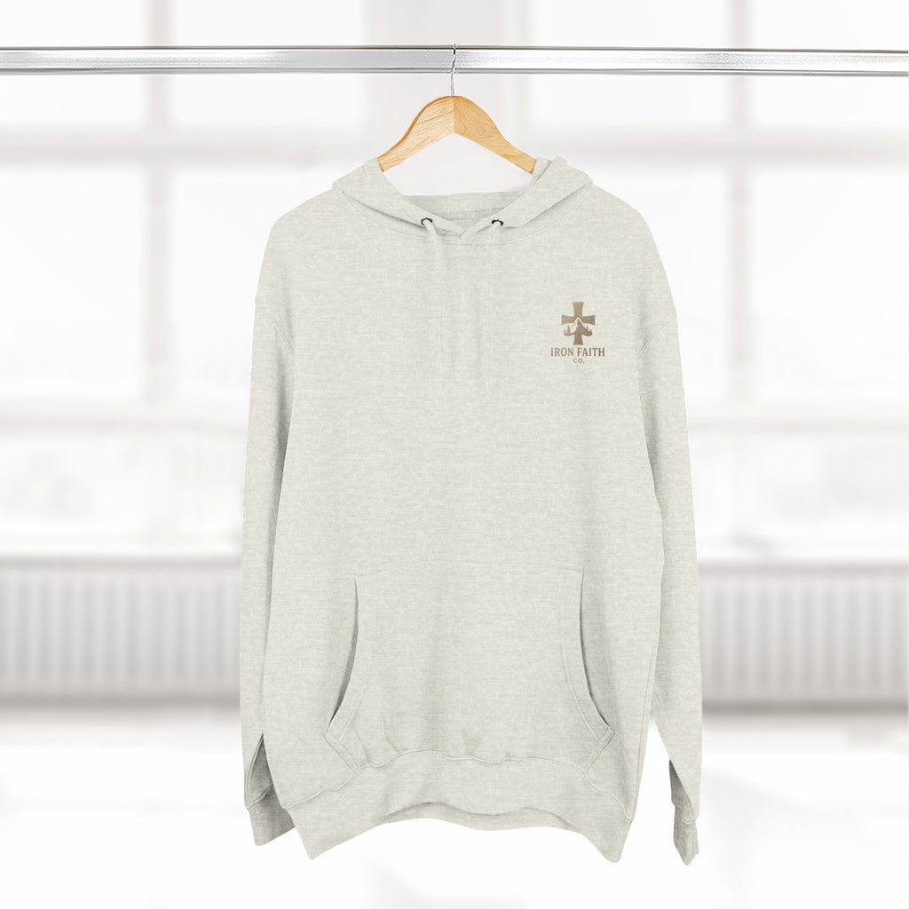 A Woman Who Fears The Lord Is Worthy Of Praise | Proverbs 31:30 | Iron Faith Co. | Fleece Hoodie