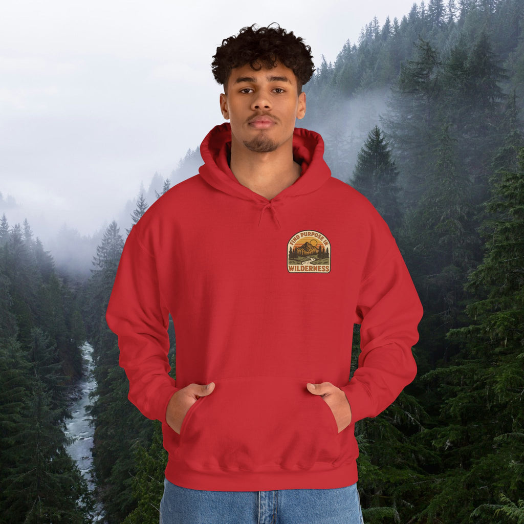 Find purpose in wilderness | Iron Faith Co. | Comfortable Heavy Blend Sweatshirt