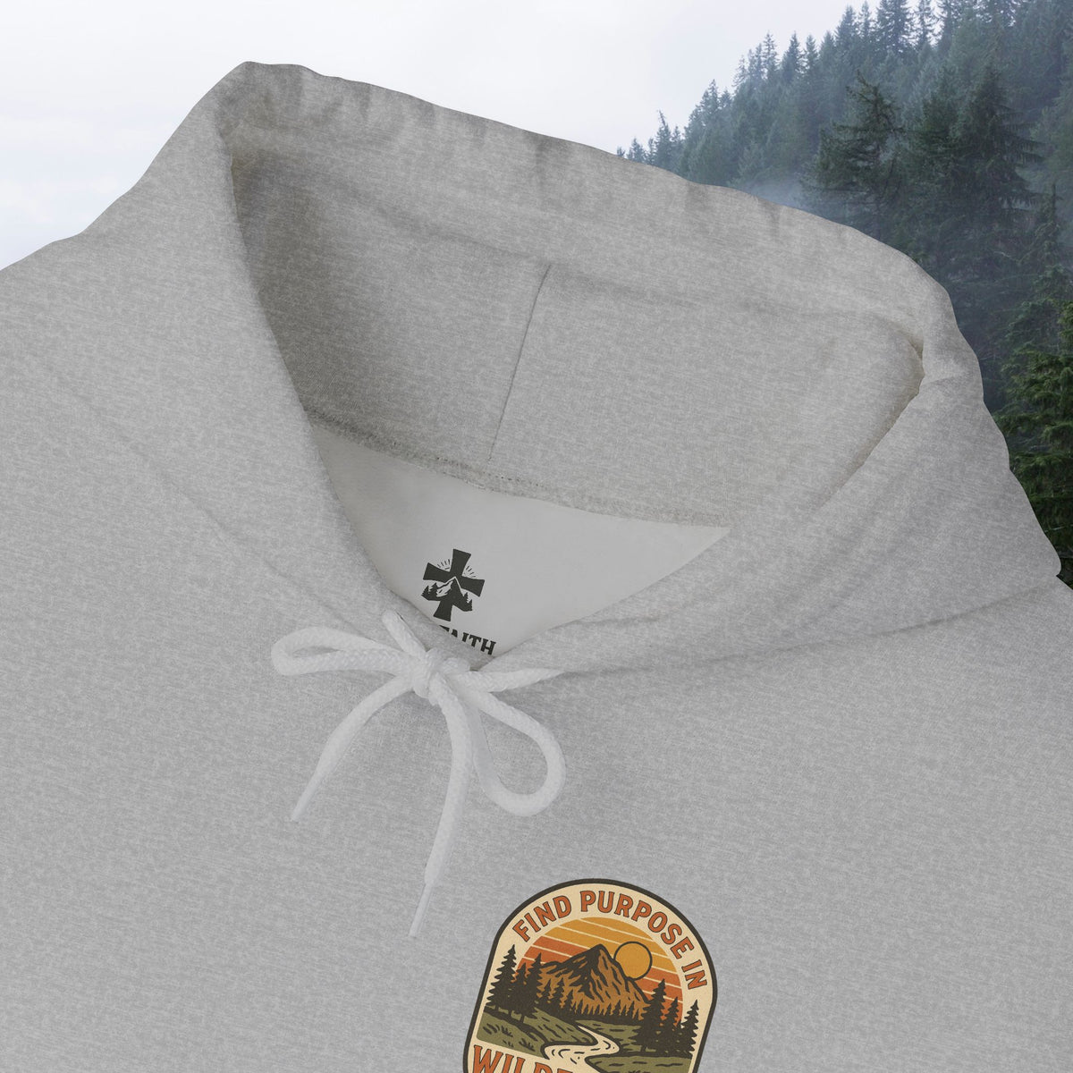 Find purpose in wilderness | Iron Faith Co. | Comfortable Heavy Blend Sweatshirt