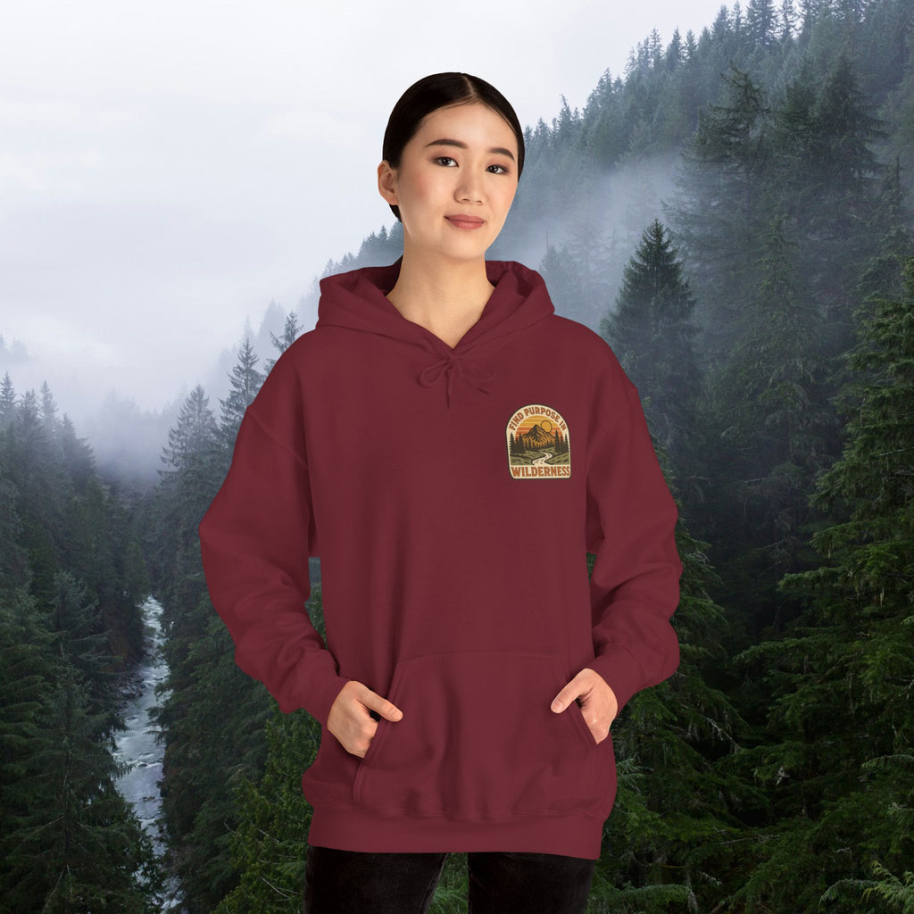 Find purpose in wilderness | Iron Faith Co. | Comfortable Heavy Blend Sweatshirt