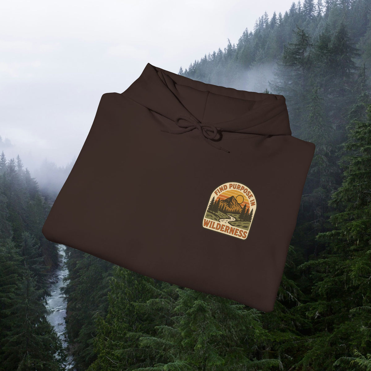 Find purpose in wilderness | Iron Faith Co. | Comfortable Heavy Blend Sweatshirt
