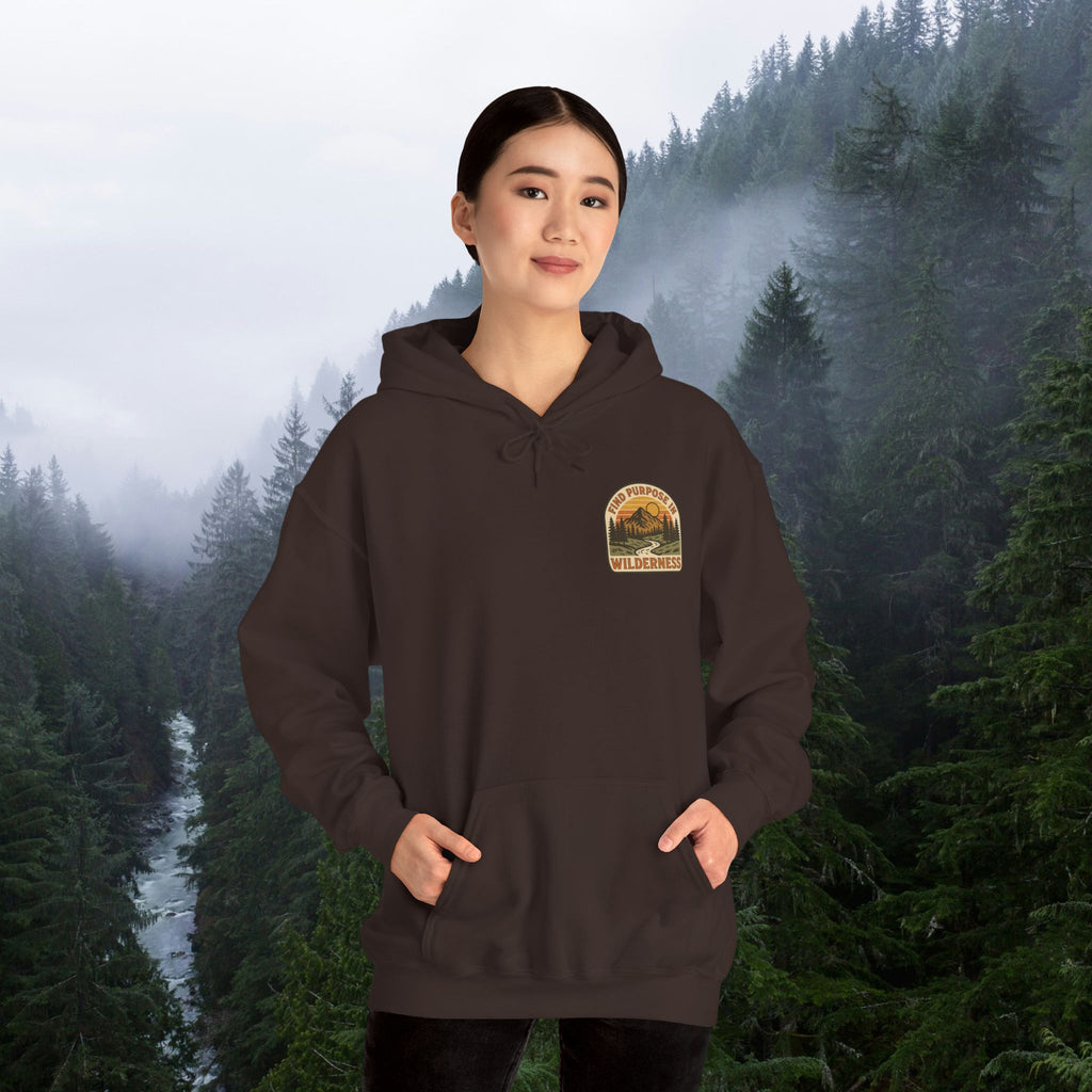 Find purpose in wilderness | Iron Faith Co. | Comfortable Heavy Blend Sweatshirt