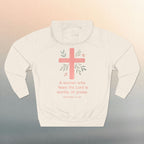 A Woman Who Fears The Lord Is Worthy Of Praise - Proverbs 31:30 - Iron Faith Co. - Fleece Hoodie - photo 24 of 30