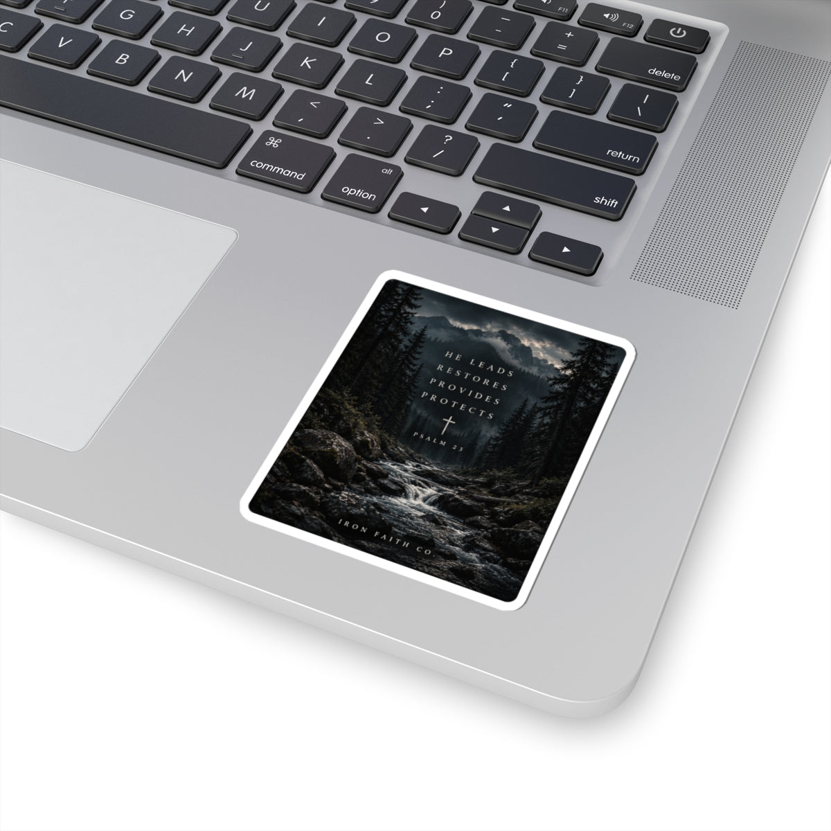 He Leads Psalm 23 Sticker
