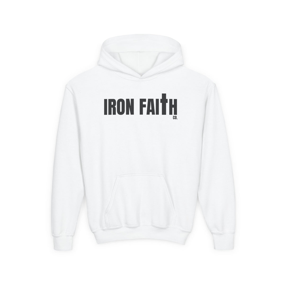 Iron Faith Co. Wordmark Youth Hoodie