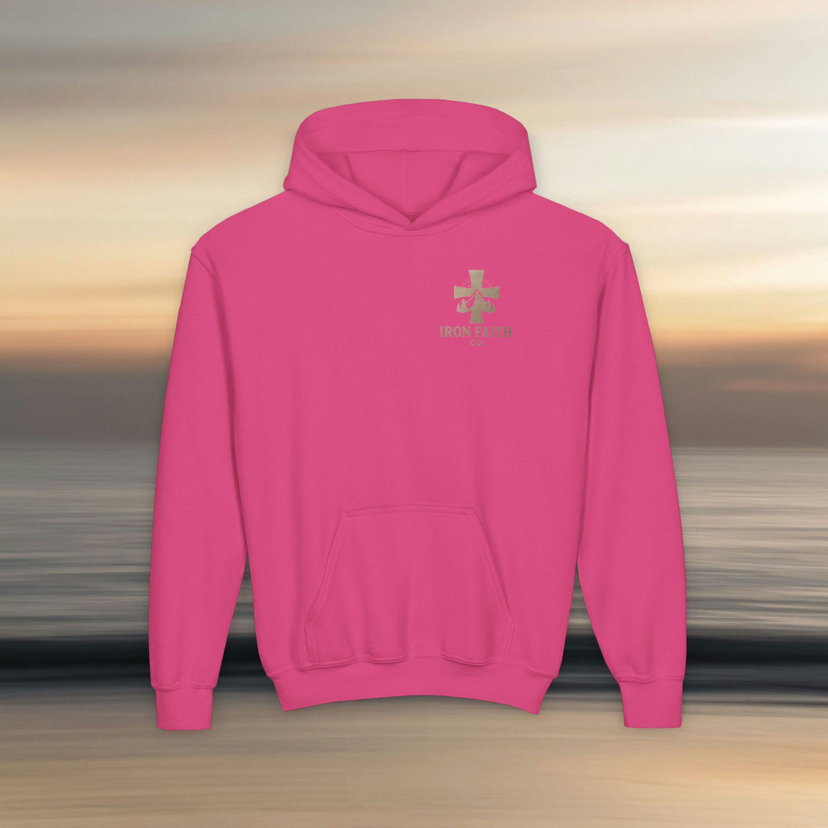 Iron Faith Co. - God's creation - Girls Youth Heavy Blend Hooded Sweatshirt - photo 8 of 30