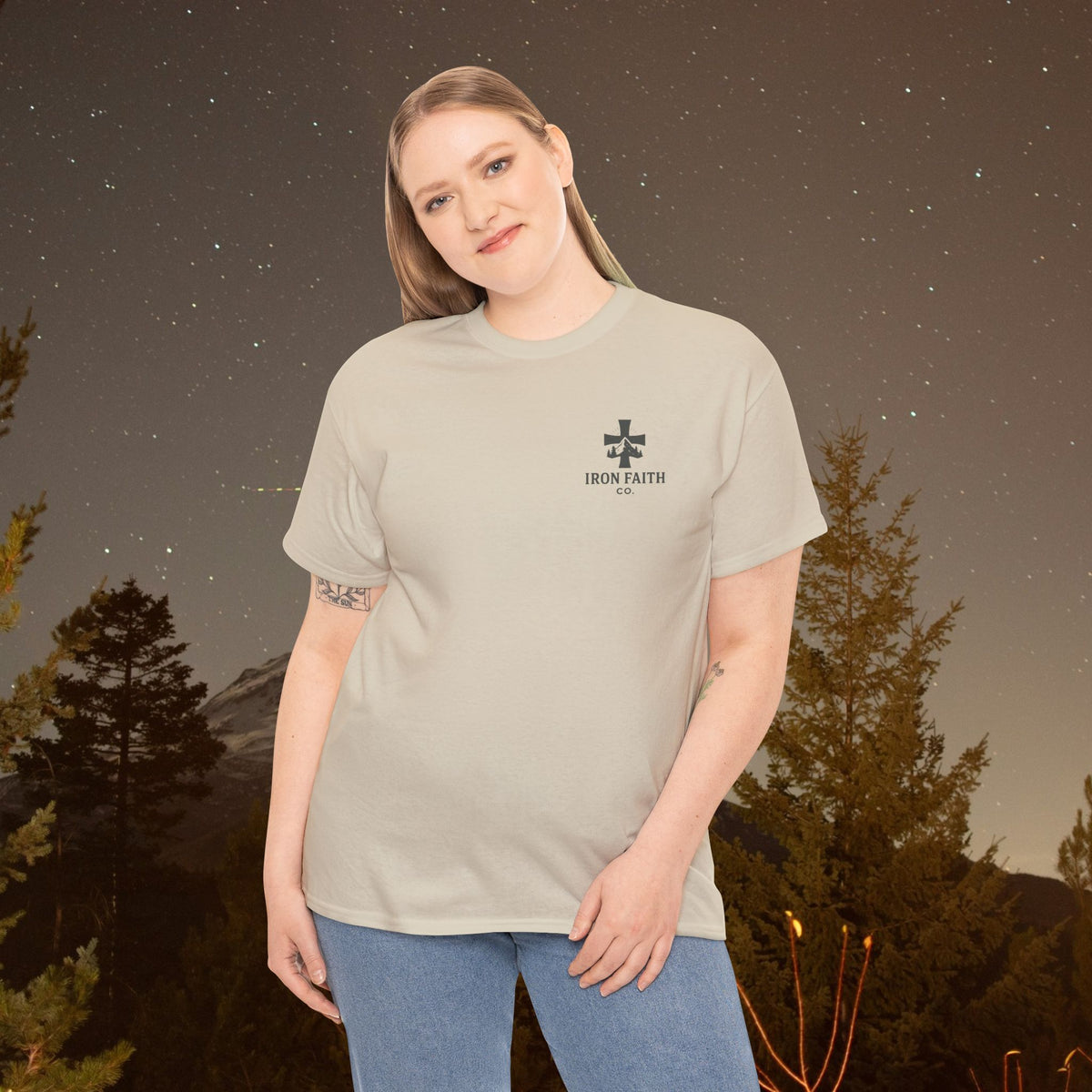 Iron Faith Co. | Not Perfect, Just Forgiven - Unisex Heavy Cotton T-Shirt
